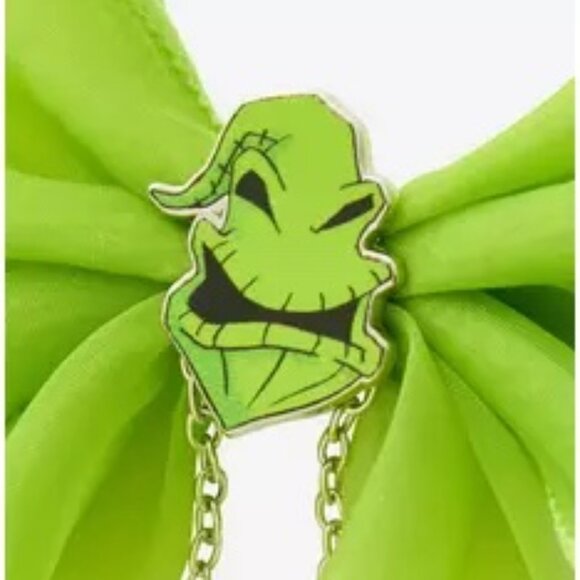 🎄The Nightmare Before Christmas Oogie Boogie Organza Hair Bow - Picture 3 of 3